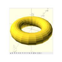 Torus Geometrik Model – 3D Baskı Matematiksel Obje (Bu ürün Sadece Plastik parçadır - Almadan Önce Soru Sorabilirsiniz)