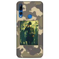 Huawei Y9 Prime 2019 Kılıf Atatürk (14) Lansman Kılıf Kamuflaj Krem