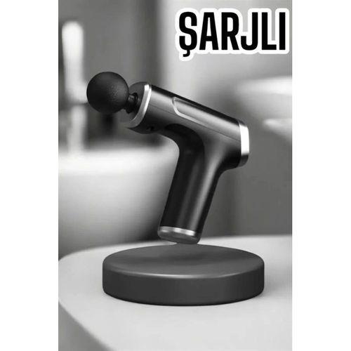 4 Başlıklı Darbeli Şarjlı Masaj Aleti Tabancası Kablosuz