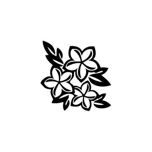 Çiçek Buketi Oto Sticker Siyah 30 x 30 cm Aracınıza Yeni Bir Tarz Katın