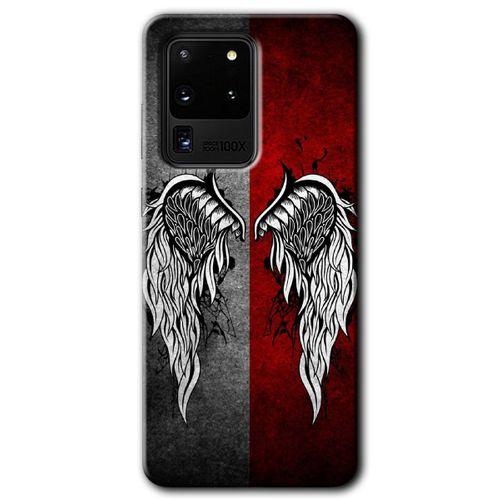 Potkal Hediye Fabrikası Samsung Galaxy S20 Ultra Kılıf HD Desen Baskılı Arka Kapak - Lucifer