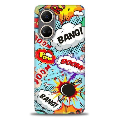 Huawei Nova 10 SE Kılıf HD Baskılı Kılıf - Bang Boom + Tam Ekran Koruyucu