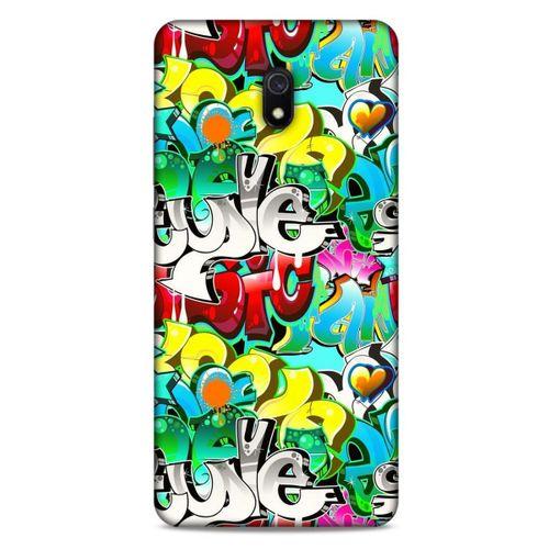Graffitix (13) Desenli Silikon Kapak Xiaomi Redmi 8A Kılıf
