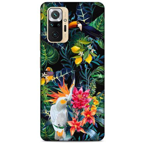 Xiaomi Redmi Note 10 Pro Uyumlu Kılıf Yeşil Delisi (31) TPU Kılıf Kuşkonmaz yeşili