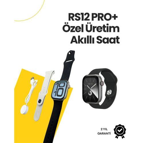 Rs12 Pro+ 2025 Serisi Özel Üretim Full Ekranlı Akıllı Saat – Nabız Ve Uyku Takibi, Bluetooth Arama, Garantili, Güçlü Batarya