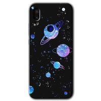 MRCİLETİSİM Xiaomi Redmi Note 7 Kılıf HD Desen Baskılı Arka Kapak+Temperli Cam - Samanyolu Galaksi