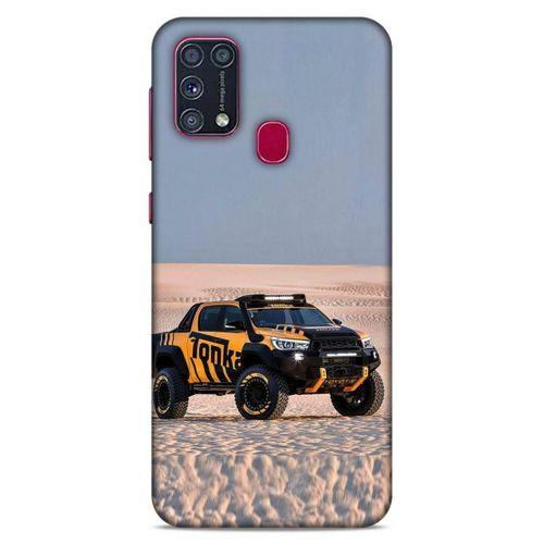 Lopard Samsung Galaxy M31 Uyumlu Kılıf PickUpX (44) Tough Armor Kılıf Turuncu Siyah