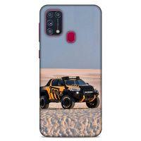 Lopard Samsung Galaxy M31 Uyumlu Kılıf PickUpX (44) Tough Armor Kılıf Turuncu Siyah