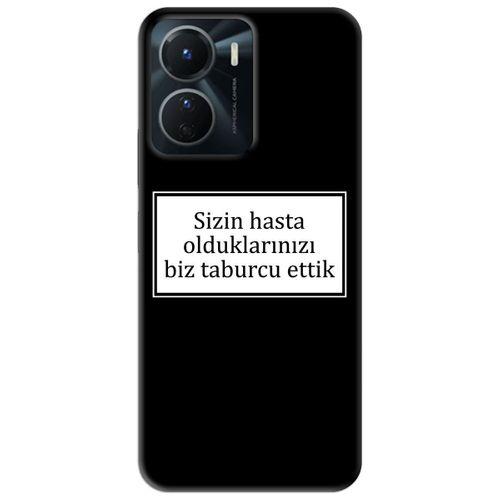 Vivo Y16 Kılıf HD Yazı Baskılı Silikon Arka Kapak - Yazı 1