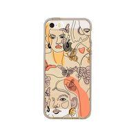 iPhone 5s Women Line Style Şeffaf Telefon Kılıfı