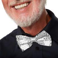 Gümüş Payetli Pullu Papyon