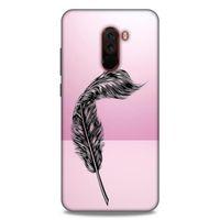 Lopard Xiaomi Pocophone F1 Uyumlu Kılıf Tattoo's (29) Arka Koruma Kılıfı Tüy Dövmesi