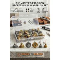 Masterworks 60 Parça Gravür Tel Fırça Seti | 3mm Şaft, Pirinç & Çelik 723012