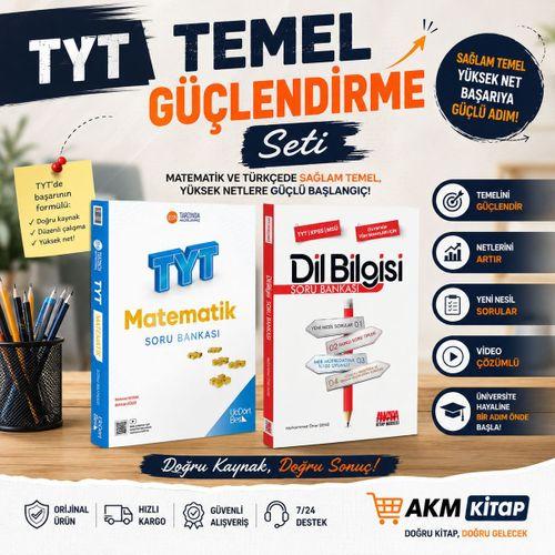 Üç Dört Beş TYT Matematik ve AKM Dil Bilgisi Soru Bankası Seti 2 Kitap