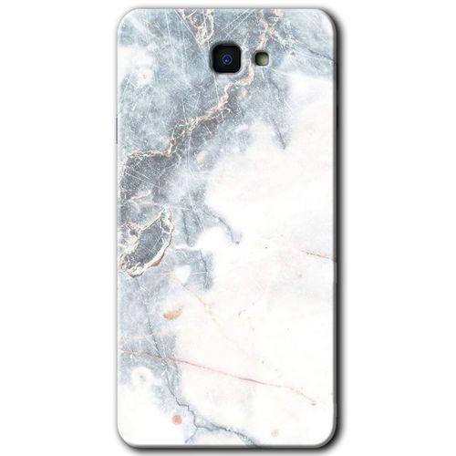 MRCİLETİSİM Samsung Galaxy J7 Prime 2 Kılıf HD Desen Baskılı Arka Kapak + Temperli Cam - White Marble