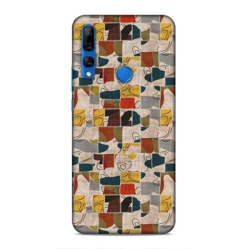 Huawei Y9 Prime 2019 Uyumlu Kılıf Romans (9) Kılıf Sarı Lacivert