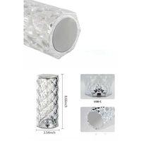 Yeni Nesil Modern Kristal Masa Ve Gece Lambası Dokunmatik Renk Değiştirebilen