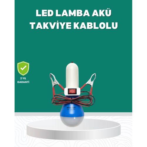 Aküden Çalışan 12v Led Ampul Taşınabilir Kullanım
