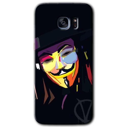 Galaxy S7 Edge Kılıf HD Desen Baskılı Arka Kapak - Vendetta