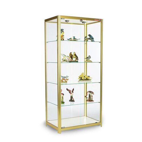 Bubizde Camlı Vitrin - Camlı Dolap - Camlı Koleksiyon Vitrini - Cam Raf - Kurulu Ürün 175X70X30