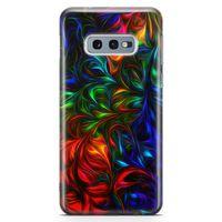 Samsung Galaxy S10e Kılıf Fractal Art Arka Kapak Koruma Desenli Full Koruyucu
