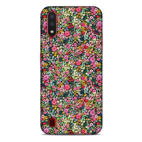 Lopard Samsung Galaxy A01 Uyumlu Kılıf Bahar (49) Ultra Silikon Kılıf Bol Çiçekli