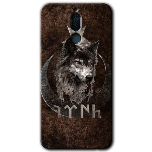 Potkal Hediye Fabrikası Huawei Mate 10 Lite HD Baskılı Kılıf + 9D Tam Ekran Koruyucu - Bozkurt Göktürk