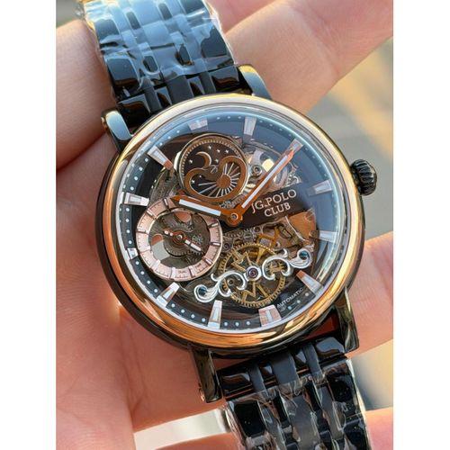 JG.Polo Club Otomatik Mekanizma İtalyan Tasarım Bileklik 5Atm Suya Dayanıklı Erkek Kol Saati 02014.4