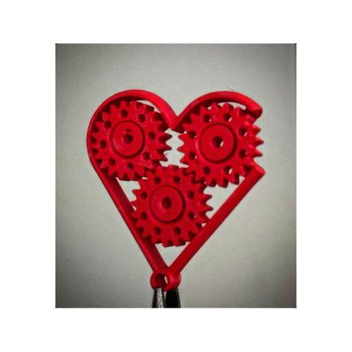 Yerinde Baskı Sevgililer Günü Dişli Kalp Anahtarlık (Bu ürün Sadece Plastik parçadır - Almadan Önce Soru Sorabilirsiniz)