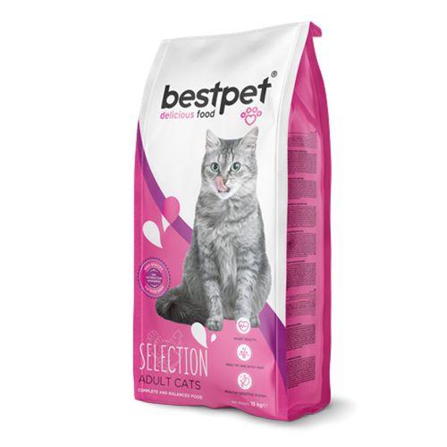 Bestpet Yetişkin Seçici Kediler İçin Tavuk Etli Kuru Mama 15 kg