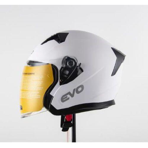 SEVGENT Kask Çenesiz Gözlüklü Evo Mat Beyaz 52801 -S-