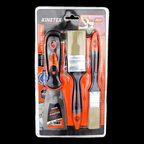 Boyacı Nalbur Seti 50mm Spatula ve Kestirme Fırça
