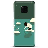 General Mobile GM 20 Pro Kılıf Depresyon (8) Baskılı Kılıf Siyah Kahverengi