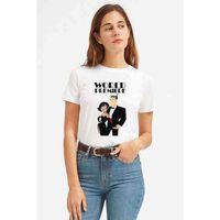 Samurai Jack Baskılı Beyaz Kadın Tshirt