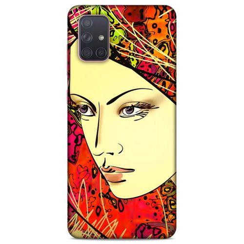 Lopard Samsung Galaxy A71 Uyumlu Kılıf Sürreal Yüzler ♀ (31) TPU Kılıf Baskılı