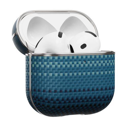 Apple Airpods 4 Kılıf Aramid Fiber Pitaka Tactile Woven Sunset-Moonrise Serisi Sunset Kapak