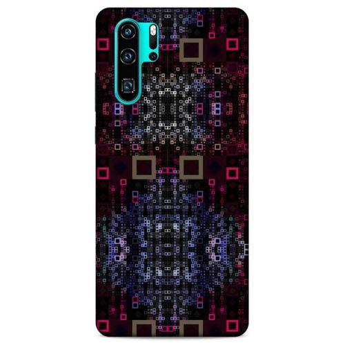 Lopard Huawei P30 Pro Uyumlu Kılıf PiXel (18) Telefon Kılıfları Siyah Kırmızı
