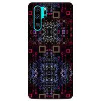 Lopard Huawei P30 Pro Uyumlu Kılıf PiXel (18) Telefon Kılıfları Siyah Kırmızı