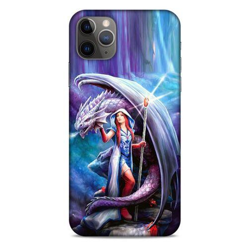 Apple Iphone 11 Pro Max Kılıf Dragons (31) TPU Kılıf Ejderha ve Sahibe