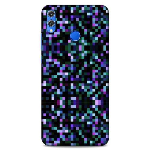 Lopard Huawei Honor 8x Uyumlu Kılıf PiXel (24) Darbe Emici Kılıf Rainbow
