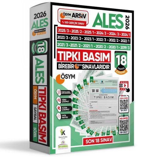 2026 ALES ÖSYM Çıkmış Soru 18li Tıpkı Basım ve 18li (10+8) Anamorfik Özgün Deneme Paketi TG Çözümlü