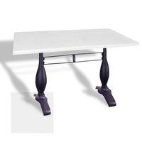 Dockers Çipa 3011 Döküm Ayak Masa 70x120 cm - (Werzalit, Wermodin ve Allzalit Tabla) - Beyaz