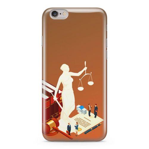 Apple iPhone 6 Plus - 6S Plus Kılıf Hakim Savcı Avukat Arka Kapak Koruma Desenli Full Koruyucu