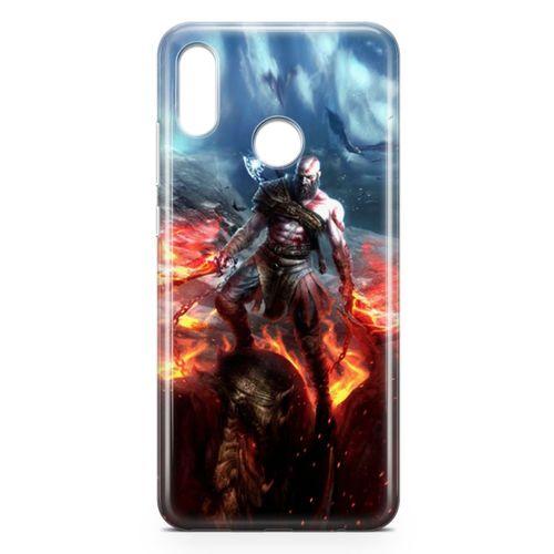 Huawei P Smart 2019 Kılıf God Of War Arka Kapak Koruma Desenli Full Koruyucu