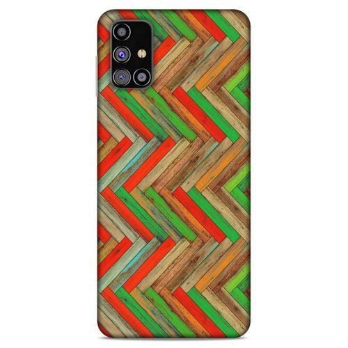 Lopard Samsung Galaxy M31s Uyumlu Kılıf Wood'X (34) Slim Armor Kılıf Desenli