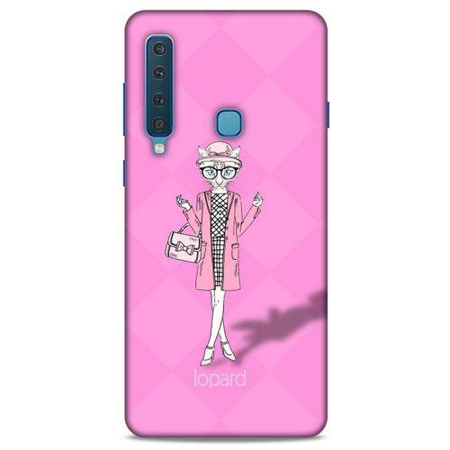 Samsung Galaxy A9 2018 Kılıf FunnyMaX (21) Koruyucu Kapak Şeker Pembe Kedi