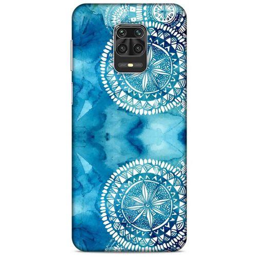 Xiaomi Redmi Note 9 Pro Uyumlu Kılıf Mavi Delisi (45) Liquid Air Kılıf Suluboya Motif
