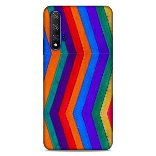 Lopard Huawei P Smart S 2020 Uyumlu Kılıf Wood'X (25) Antişok Kapak Baskılı