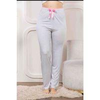 Beli Fiyonklu Rahat Kesim Pamuklu Tek Alt Pijama Kadın Byati004