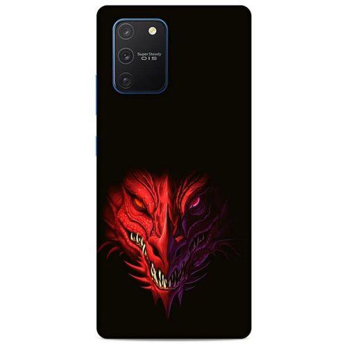Samsung Galaxy S10 Lite Kılıf Dragons (16) Kalın Kılıf Kırmızı King Ejderha